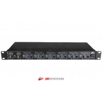 JB SYSTEMS FLEX-MIX88 Flexible Kombination aus einem 6-in-2 Mischer oder einem 2-in-6 Distributor/Verteiler, XLR/F-XLR/M, Jack 6.3mm