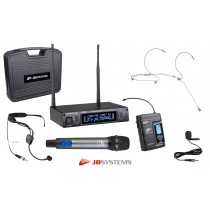 JB SYSTEMS HF-PRO TWIN 2-Kanal UHF Drahtlos-System zum kombinieren