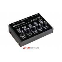 JB SYSTEMS NANOMIX-4BT 4-Kanal Audiomixer/Interface mit BT-Empfänger