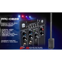 JB SYSTEMS PPC-082B Aktiv PA-Säulensystem Netz & Akku-Betrieb - 100W RMS/200W Peak