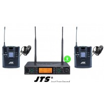 JTS RU8012-LAV SET UHF-System mit 2 Lavalier-Mikrofonen (Direct/Niere), 2-Kanal