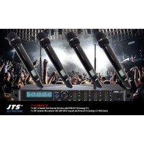 JTS R-4HM4BB SET 4-Kanal UHF-System mit 4 dynamischen Handmikrofonen