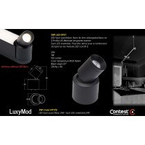 LuxyMod SW1 LED-Spot schwenkbar - D-Profil - 3W - 24VAC