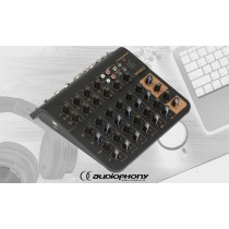 AUDIOPHONY Mi6U Audio-Mixer mit USB-Schnittstelle