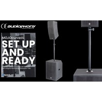 AUDIOPHONY MOJOCurveXL Aktiv PA-System, DSP/BT/TSW, 1100W/2200W