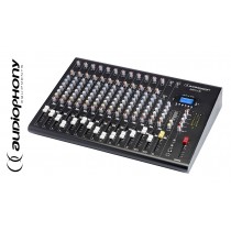 AUDIOPHONY MPX16 Stereo-Mixer mit 12 Mic/Line-Eingängen, 2 Stereo Line-Eingängen, Bluetooth®, USB/SD-Player, DSP FX-Effekt-Unit