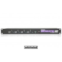 WHIRLWIND MULTISELECTOR AMP - HighEnd-Swicther für ein Instrumenten-Signal auf 4 Amp-Ausgänge - dank Opto-Elektronik völlig geräuschloses schalten, Jack-Jack 6.3mm