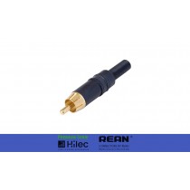 NEUTRIK/REAN NYS373-0 RCA/Cinchstecker schwarz, Farbcodierung schwarz - Code H8855