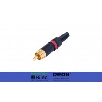 NEUTRIK/REAN NYS373-2 RCA/Cinchstecker schwarz, Farbcodierung rot - Code H8856