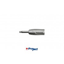 PROJECT 412260 Adapter Mono Jack-Stecker 6.3mm - XLR/M