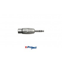 PROJECT 412631 Adapter Stereo Jack-Stecker 6.3mm - XLR/F