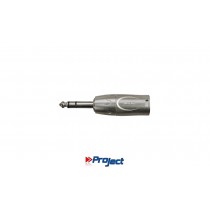 PROJECT 412641 Adapter Stereo Jack-Stecker 6.3mm - XLR/M