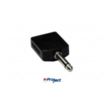 PROJECT Adapter 2 x Mono Jack-Buchse IN - Mono Jack OUT, 6.3mm