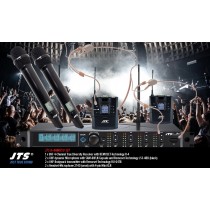 JTS R-4HMHSO SET 4-Kanal UHF-System mit 2 dynamischen Mikrofonen und 2 Headsets