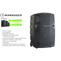 AUDIOPHONY RACER250/F5 Mobiles PA-System 250W RMS mit Mediaplayer/BT/UHF-Receiver