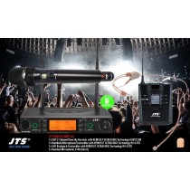 JTS RU8012-HMD SET 2-Kanal UHF-System mit Handmic & Headset (Direct)