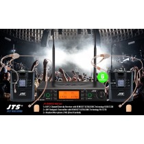 JTS RU8012-HSD SET 2-Kanal UHF-System mit 2 Headsets (Direct/Niere)