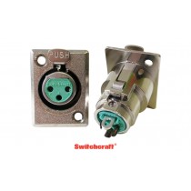 SWITCHCRAFT D3F 3-pol XLR/F Einbau-Buchse