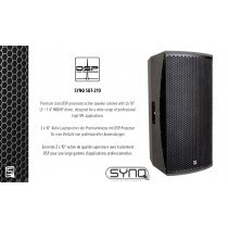 SYNQ SQT-210 Aktiv 2-Weg 2 x 10" Lautsprecher 1600W RMS, DSP, X-OVER & FIR-Filter