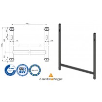 CONTESTAGE UNO-H Frame/H-Rahmen, Farbe SCHWARZ