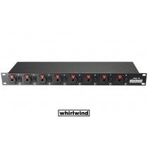 WHIRLWIND ISO-8Q JACK Line Level Isolator 19/1U - 8 x Jack-Eingänge für die galvanische Trennung von sym./asym. Linien-Signalen, Groundlift, Jack-Jack 6.3mm