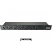 WHIRLWIND ISO-8XLR Line Level Isolator 19/1U - 8 x XLR/F Eingänge für die galvanische Trennung von sym./asym. Linien-Signalen, Groundlift, XLR/F-XLR/F