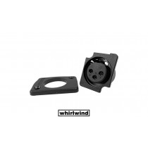 WHIRLWIND WC3F XLR/F-Einbau-Buchse schwarz, 3-Pol, schwarz