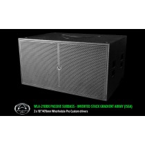 WHARFEDALE PRO WLA-218BX Passiv Dual-Subbass 2 x 18", 2000W AES/8000W Peak, 4Ω