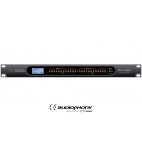 AUDIOPHONY DZ-MATRIX mit bis zu 12 Ein- und Ausgängen (8x8 + 4x4 mit externen und optionalen Peripherie-Geräten), DSP, optionales DANTEModul