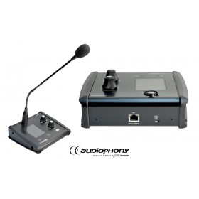 AUDIOPHONY DZ-MICDESK Mikrofon-Sprechstelle mit Zonenmanager 