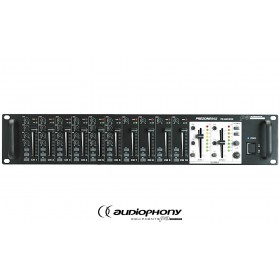 AUDIOPHONY PREZONE642 Mixer 10 Mono Mic/Line Eingänge, Routing, 2 unabhängige Mono Ausgänge, Prioritäts-Funktion, 19"/2U