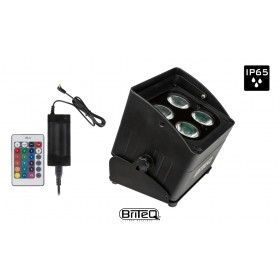 BRITEQ BT-AKKULITE IP MINI LED-Projektor 4x10W RGBWA, 17°/25°, Akku, W-DMX, IP65