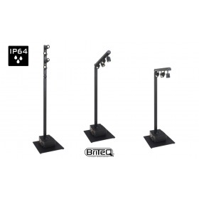 BRITEQ BTI-AKKUPOLE BLACK Lichtmast schwarz, wireless DMX, IP64