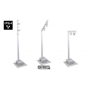 BRITEQ BTI-AKKUPOLE WHITE Lichtmast weiss, wireless DMX, IP64