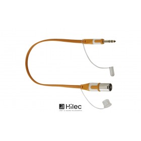 HILEC CFLAT-JSXM Flachband-Audiokabel Stereo Jack 6.3mm - XLR/M 3-Pol