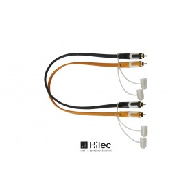HILEC CFLAT-RCA Flachband-Audiokabel 2 x RCA/Cinch - 2 x RCA/Chinch