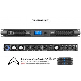 WHARFEDALE PRO DP-4100N MK2 4-Kanal Digitalendstufe DSP, FIR, DANTE®, HI/LO-Z, 4 x 2890W RMS/2Ω