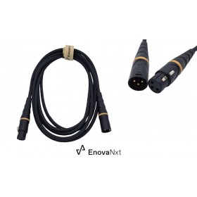 EnovaNxt Audiokabel XLR Mic/DMX, 3-pol, XLR/M - XLR/F, True Mold Technology