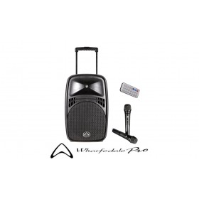 WHARFEDALE PRO EZ-12A Portables 12" PA-System 100W, 2 x UHF-Handmikrofone, Bluetooth, USB/SD-Player