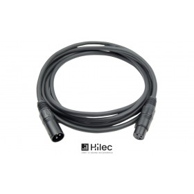 HILEC CDMX-SERIE DMX/AES XLR-Audiokabel, 3-pol, schwarz