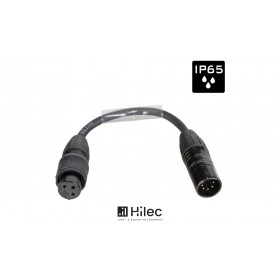 HILEC DMX-5PM-3PF-0.15M DMX/AES Konvertierugs/Adapter-Kabel IP65