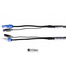 HILEC PC-COMBI-XLR3 - Combi/Hybridkabel mit SEETRONIC powerCON/XLR 3-Pol