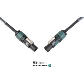 HILEC prof. Lautsprecherkabel 2 x 2.5mm² mit NEUTRIK® NL4FXX-W-S speakON-Steckern