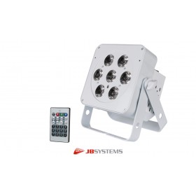 JB SYSTEMS LED-PLANO 7FC-WHITE LED-Projektor weiss, 7 x 8W, RGBW