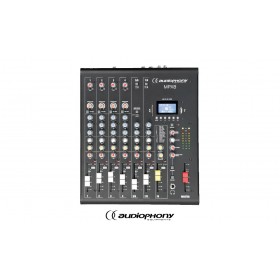 AUDIOPHONY MPX8 - 8-Kanal Mixer mit Bluetooth/USB/FX