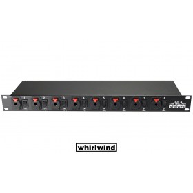 WHIRLWIND ISO-8Q JACK Line Level Isolator 19/1U - 8 x Jack-Eingänge für die galvanische Trennung von sym./asym. Linien-Signalen, Groundlift, Jack-Jack 6.3mm