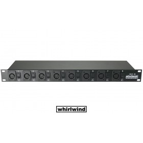 WHIRLWIND ISO-8XLR Line Level Isolator 19/1U - 8 x XLR/F Eingänge für die galvanische Trennung von sym./asym. Linien-Signalen, Groundlift, XLR/F-XLR/F