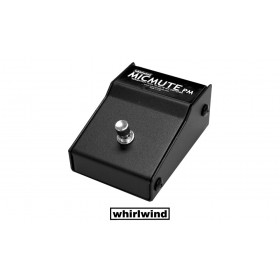 WHIRLWIND MICMUTE PM Switch-Box für Mic/Linien-Signal - bei halten der Taste wird das Signal am Ausgang stummgeschaltet, XLR/F-XLR/M
