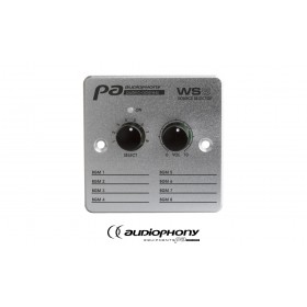 AUDIOPHONY WS8 Controller mit Zonenwahl-Schalter, Volumen. Passend zu Audiophony PREZONE88