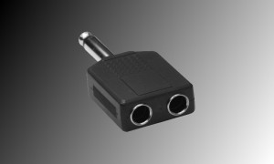 PROJECT Adapter 2 x Mono Jackbuchse 6.3mm - 1 x Mono Jack 6.3mm